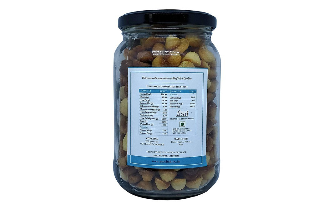Mo's Milk Cookies    Glass Jar  200 grams